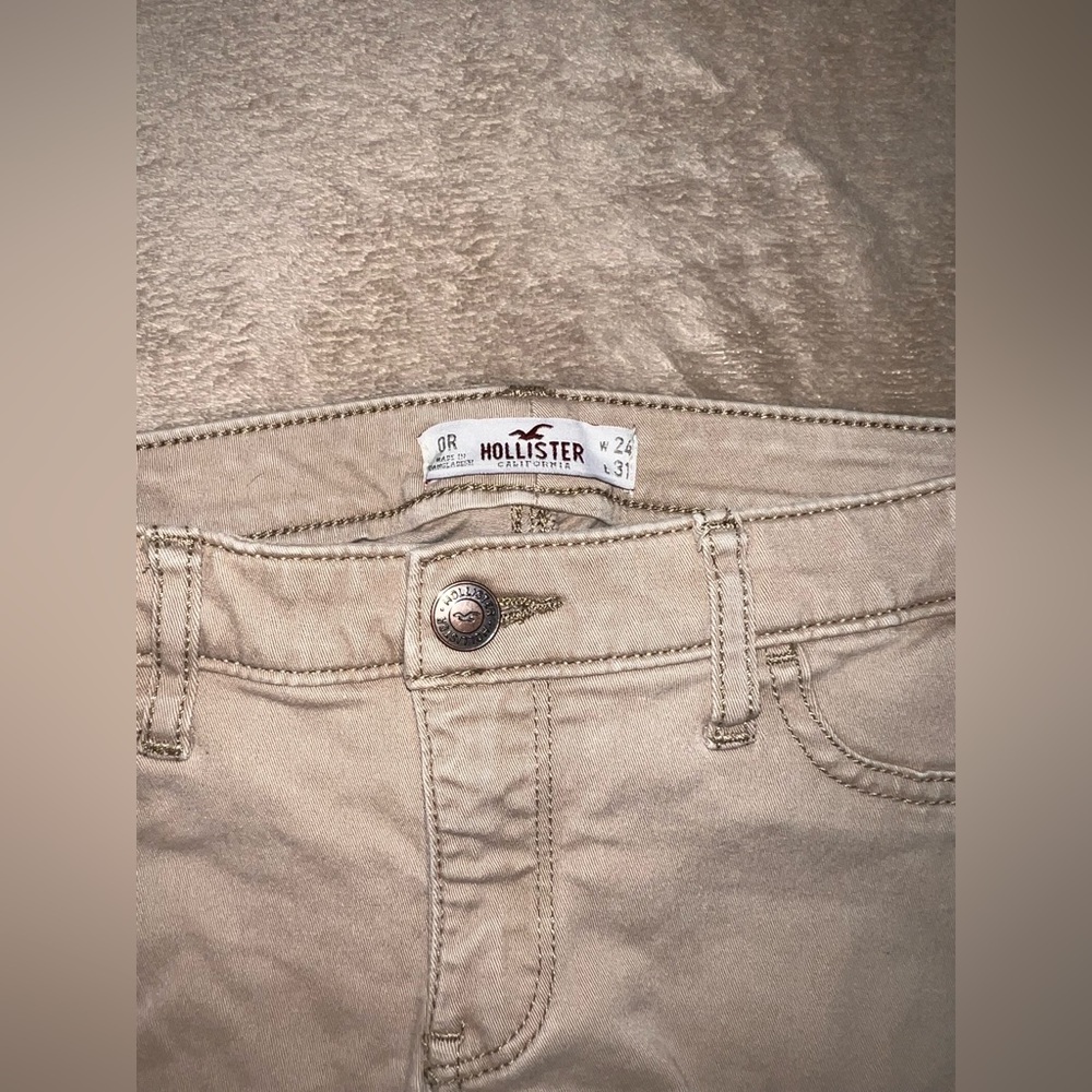Hollister Tan Skinny Jeans Size 0R